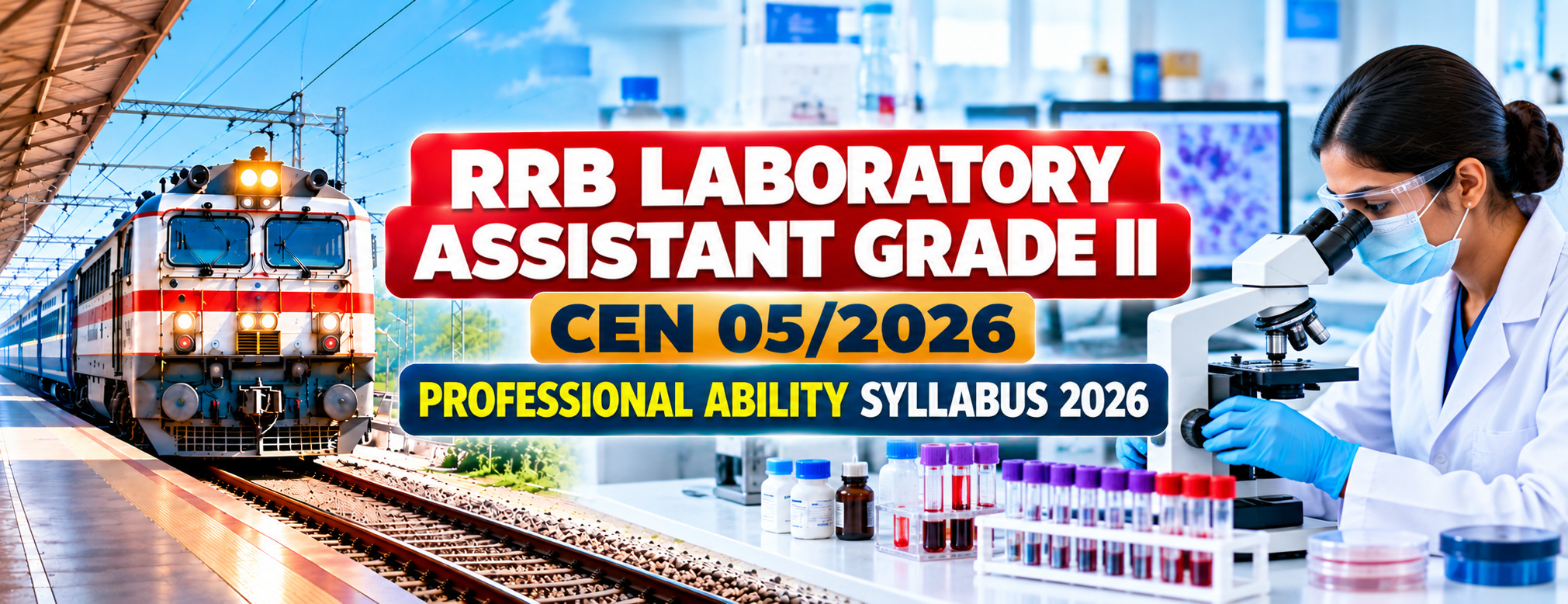 RRB Laboratory Assistant Grade II Syllabus & CBT Exam Pattern 2026 | CEN 05/2026