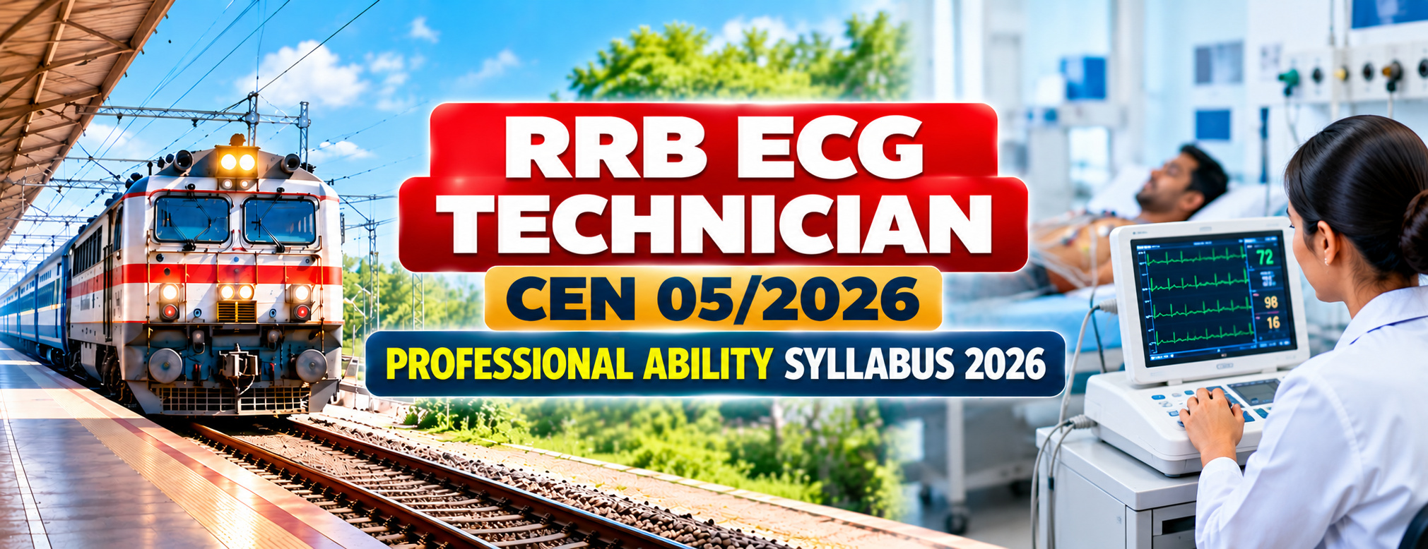 RRB ECG Technician Syllabus & CBT Exam Pattern 2026 | CEN 05/2026