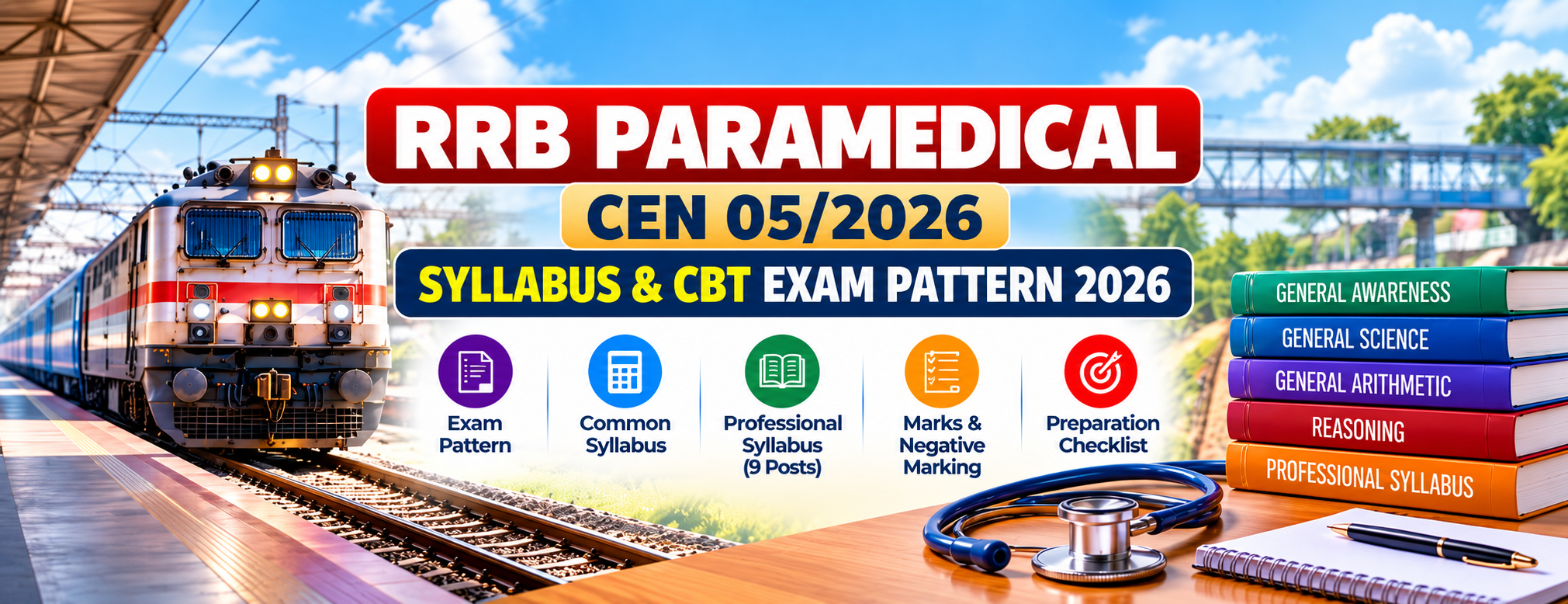 RRB Paramedical Syllabus & CBT Exam Pattern 2026 – All 9 Posts | CEN 05/2026