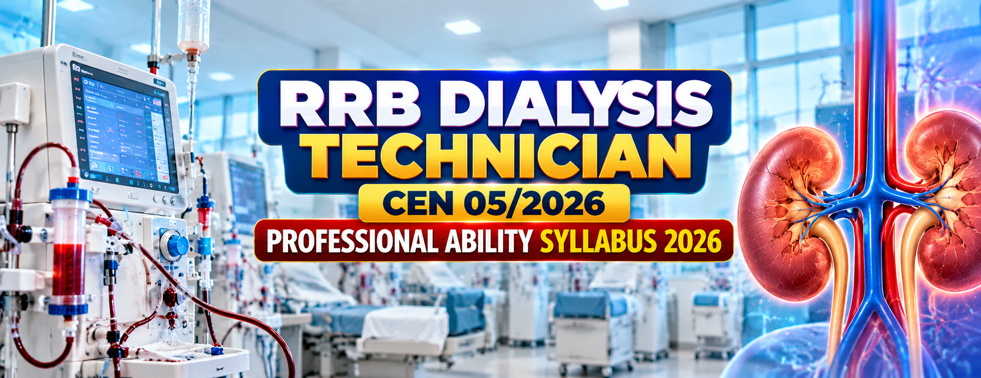 RRB Dialysis Technician Syllabus & CBT Exam Pattern 2026 | CEN 05/2026