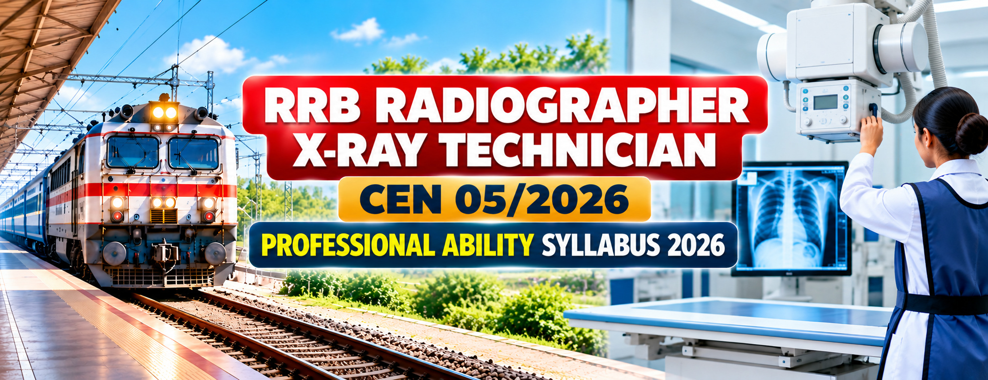 RRB Radiographer X-Ray Technician Syllabus & CBT Exam Pattern 2026 | CEN 05/2026